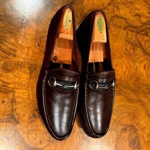 Brown Gucci Horsebit Loafers Size 11 D